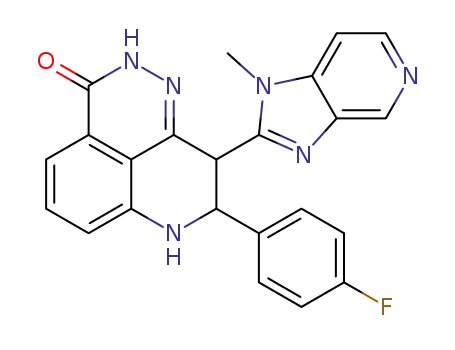 Molecular Structure of 1207455-22-8 (8-(4-fluorophenyl)-9-(1-methyl-1H-imidazo[4,5-c]pyridin-2-yl)-8,9-dihydro-2H-pyrido[4,3,2-de]phthalazin-3(7H)-one)
