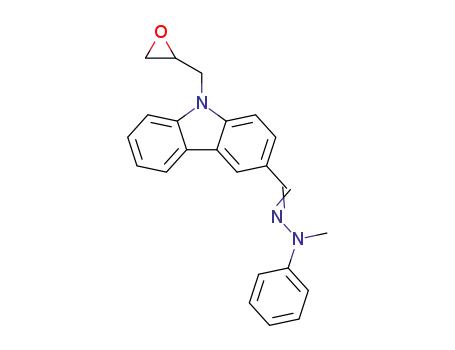 9-(oxiranylmethyl)carbazol-3-yl-carbaldehyde N-methyl-N-phenylhydrazone
