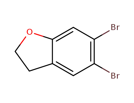 Molecular Structure of 1102467-17-3 (5,6-dibromo-2,3-dihydro-1-benzofuran)