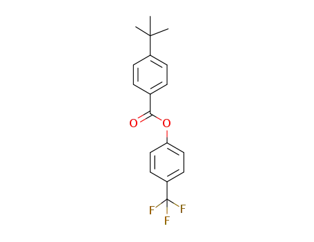 Molecular Structure of 1352741-31-1 (4-(trifluoromethyl)phenyl 4-(tert-butyl)benzoate)