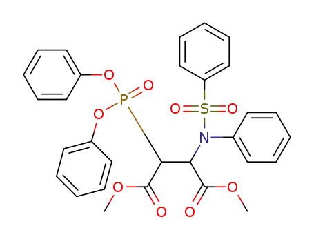 dimethyl N-(phenylsulfonamino-N-yl)-3-(diphenoxyphosphoryl)butanedioate