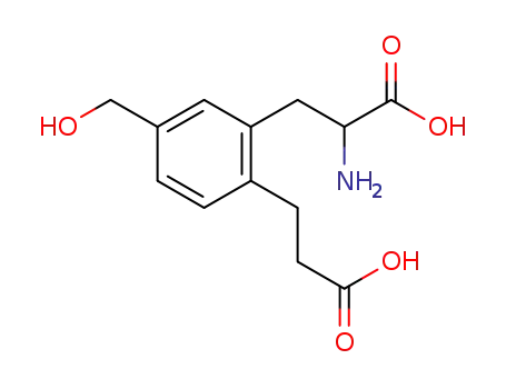 (RS)-2-amino-3-(2-(2-carboxyethyl)-5-(hydroxymethyl)phenyl)propionic acid