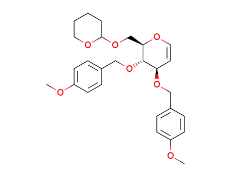 3,4-di-O-(p-methoxybenzyl)-6-O-(2-tetrahydropyranyl)-D-glucal