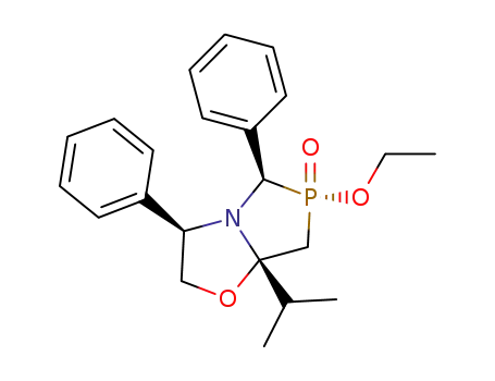 6-ethoxy-8-isopropyl-6-oxo-3(R),5-diphenyl-1-oxa-4-aza-6-phosphabicyclo[3.3.0]octane