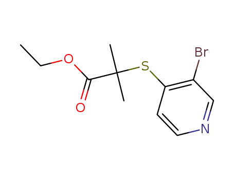 프로판산, 2-[(3-브로모-4-피리디닐)티오]-2-메틸-, 에틸 에스테르