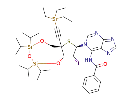 C<sub>37</sub>H<sub>56</sub>IN<sub>5</sub>O<sub>4</sub>SSi<sub>3</sub>