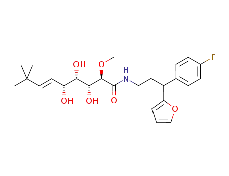 (2R,3R,4S,5R,E)-N-[3-(4-fluorophenyl)-3-(furan-2-yl)propyl]-3,4,5-trihydroxy-2-methoxy-8,8-dimethylnon-6-enamide