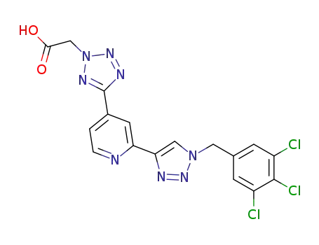 C<sub>17</sub>H<sub>11</sub>Cl<sub>3</sub>N<sub>8</sub>O<sub>2</sub>