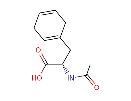 Molecular Structure of 16055-14-4 (2-acetamido-3-(cyclohexa-1,4-dien-1-yl)propanoic acid)
