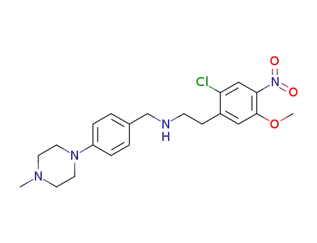 2-(2-chloro-5-methoxy-4-nitrophenyl)-N-(4-(4-methylpiperazin-1-yl)benzyl)ethanamine