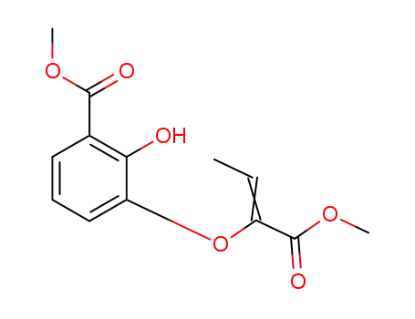 methyl 2-hydroxy-3-((1-methoxy-1-oxobut-2-en-2-yl)oxy)benzoate