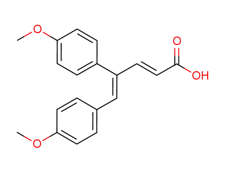 4,5-bis(4-methoxyphenyl)penta-(2E,4Z)-dienoic acid