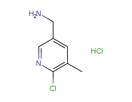 Molecular Structure of 1257535-53-7 (C-(6-Chloro-5-Methyl-pyridin-3-yl)-MethylaMine)
