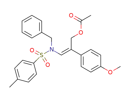 (Z)-3-[benzyl(tosyl)amino]-2-(4-methoxyphenyl)allyl acetate