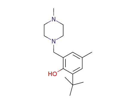 Molecular Structure of 1356094-48-8 ((N-piperazinyl-N′-methyl)-2-methylene-4-methyl-6-tert-butylphenol)