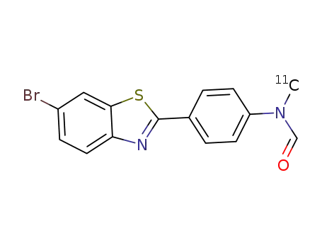 N-[4-(6-bromobenzo[d]thiazol-2-yl)phenyl]-N-(<sup>(11)</sup>C-methyl)formamide