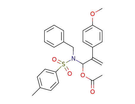 1-[benzyl(tosyl)amino]-2-(4-methoxyphenyl)allyl acetate
