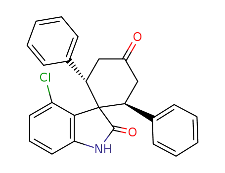 4'-chloro-2,6-diphenylspiro[cyclohexane-1,3'-indoline]-2',4-dione