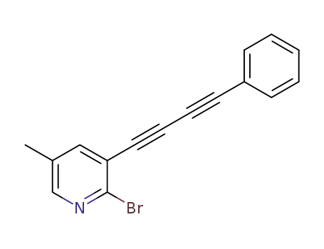 2-bromo-5-methyl-3-(4-phenylbuta-1,3-diynyl)pyridine