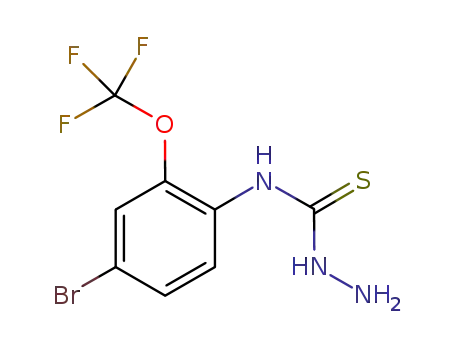 C<sub>8</sub>H<sub>7</sub>BrF<sub>3</sub>N<sub>3</sub>OS