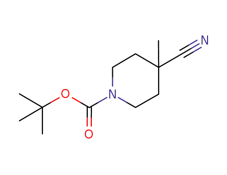 Molecular Structure of 530115-96-9 (1-BOC-4-CYANO-4-METHYL-PIPERIDINE)