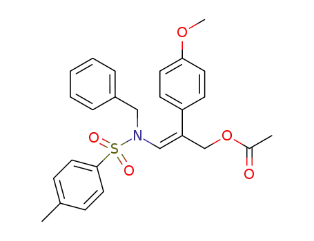 (E)-3-[benzyl(tosyl)amino]-2-(4-methoxyphenyl)allyl acetate