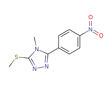 4-methyl-3-methylsulfanyl-5-(4-nitro-phenyl)-4<i>H</i>-[1,2,4]triazole