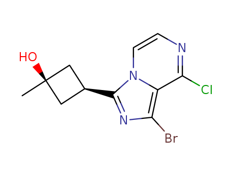(1s,3s)-3-(8-Bromo-1-chloroH-pyrrolo[1,2-a]pyrazin-6-yl)-1-methylcyclobutanol
