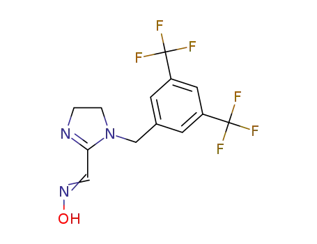 1-(3,5-bis(trifluoromethyl)benzyl)-4,5-dihydro-1H-imidazole-2-carbaldehyde oxime