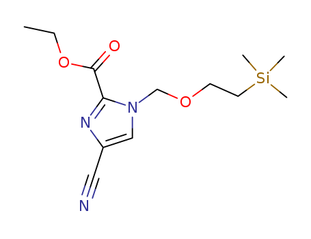 Ethyl 4-cyano-1-((2-(trimethylsilyl)ethoxy)-methyl)-1H-imidazole-2-carboxylate