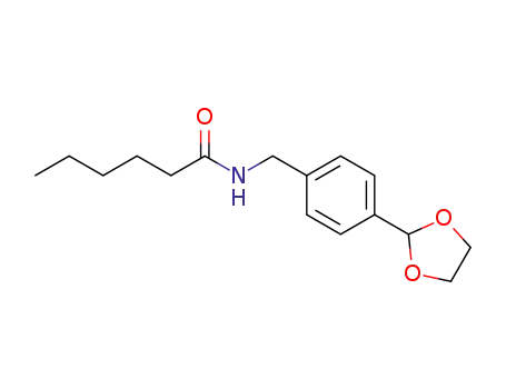 Molecular Structure of 1354638-35-9 (N-[4-(1,3-dioxacyclopent-2-yl)benzyl]hexanamide)