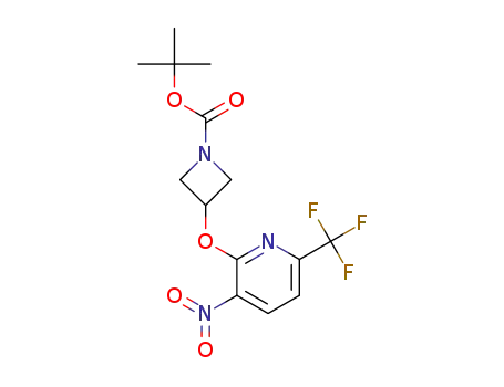 1,1-dimethylethyl 3-[[3-nitro-6-(trifluoromethyl)-2-pyridinyl]oxy]-1-azetidinecarboxylate