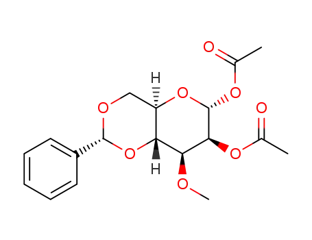 acetyl 2-O-acetyl-4,6-O-benzylidene-3-O-methyl-α-D-mannopyranoside