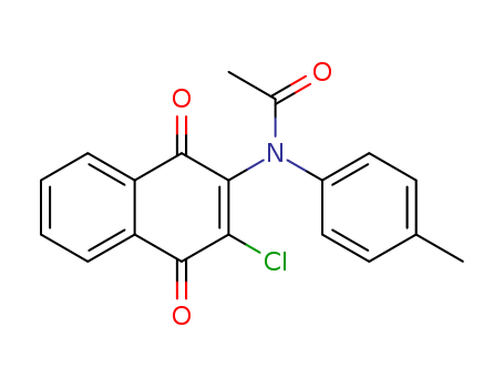 N-(3-chloro-1,4-dioxo-naphthalen-2-yl)-N-(4-methylphenyl)acetamide