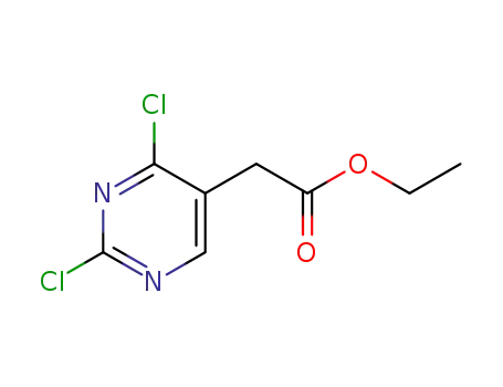 Molecular Structure of 917024-99-8 (5-PyriMidineacetic acid, 2,4-dichloro-, ethyl ester)