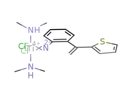 [TiCl<sub>2</sub>(NH(CH<sub>3</sub>)2)2(NC<sub>6</sub>H<sub>4</sub>C(CH<sub>2</sub>)C<sub>4</sub>H<sub>3</sub>S)]