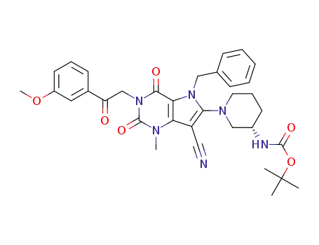 C<sub>34</sub>H<sub>38</sub>N<sub>6</sub>O<sub>6</sub>