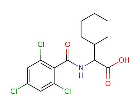 Molecular Structure of 1357176-68-1 (2,4,6-trichloro-N-benzoyl cyclohexylglycine)