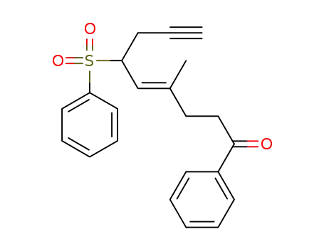 (E)-4-methyl-1-phenyl-6-(phenylsulfonyl)non-4-en-8-yn-1-one
