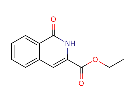 Molecular Structure of 94726-24-6 (Ethyl 1-oxo-1,2-dihydroisoquinoline-3-carboxylate)