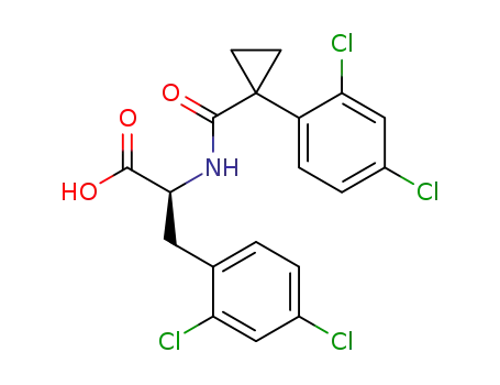 (S)-3-(2,4-dichlorophenyl)-2-(1-(2,4-dichlorophenyl)cyclopropanecarboxamido)propanoic acid