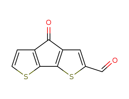 Molecular Structure of 1376711-77-1 (4H-cyclopenta[2,1-b:3,4-b']dithiophen-4-one-2-carbaldehyde)