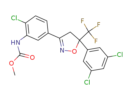 N-(5-(5-(3,5-dichlorophenyl)-4,5-dihydro-5-trifluoromethyl-3-isoxazolyl)-2-chloro-phenyl)-O-methyl-carbamate