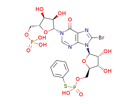 N1-(5-O-phosphoryl-β-D-ribofuranosyl)-5'-O-(phenylthio)phosphoryl-8-bromoinosine