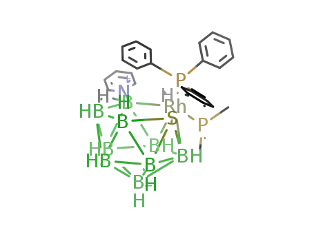 [8,8,8-(H)(PPh<sub>3</sub>)(PMe<sub>3</sub>)-9-(Py)-nido-8,7-RhSB<sub>9</sub>H<sub>9</sub>]