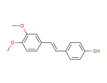 trans-3',4'-dimethoxy-4-mercaptostilbene
