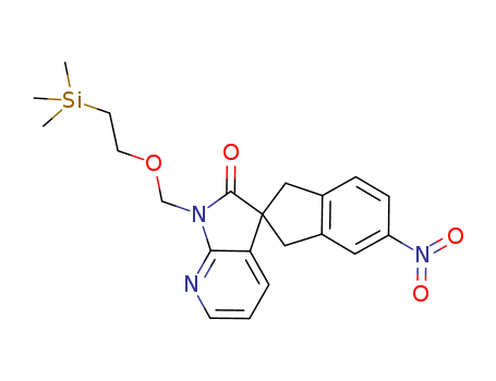 5-nitro-1'-((2-(triMethylsilyl)ethoxy)Methyl)-1,3-dihydrospiro[indene-2,3'-pyrrolo[2,3-b]pyridin]-2'(1'H)-one