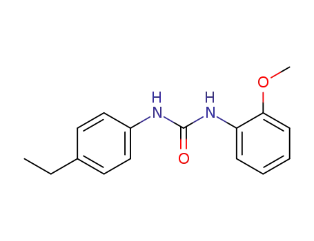Molecular Structure of 76393-39-0 (1-(4-ethylphenyl)-3-(2-methoxyphenyl)urea)