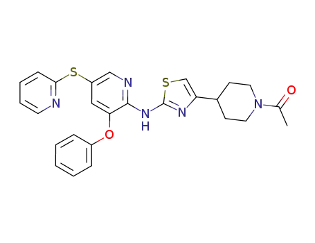 1-(4-(2-(3-phenoxy-5-(pyridin-2-ylthio)pyridin-2-ylamino)thiazol-4-yl)piperidin-1-yl)ethanone