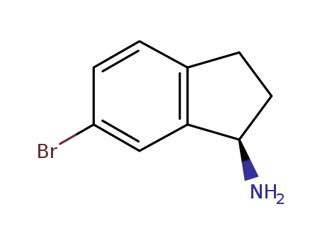 Molecular Structure of 1055961-36-8 ((R)-6-BROMO-INDAN-1-YLAMINE)